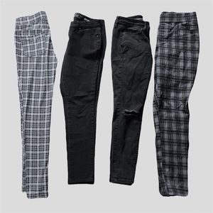 lot of 3 jeans and a pair of leggings